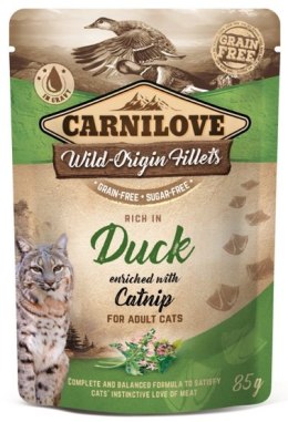 Carnilove Cat Duck & Catnip - kaczka i kocimiętka saszetka 85g