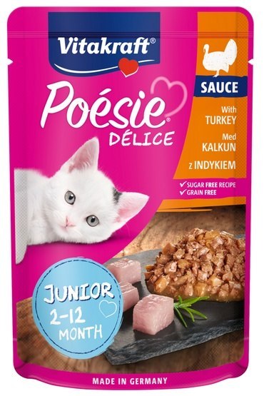 Vitakraft Poesie Deli Sauce Junior indyk saszetka 85g