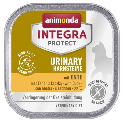 Animonda Integra Protect Urinary Harnsteine Oxalate dla kota - z kaczką tacka 100g