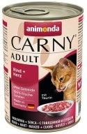 Animonda Carny Adult Wołowina + Serca puszka 400g