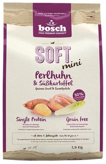 Bosch Soft Mini Perliczka & Bataty 2,5kg