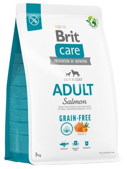 Brit Care Grain Free Adult Small & Medium Salmon 3kg