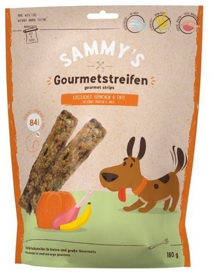 Sammy's Gourmet Strips Chicken & Duck 180g