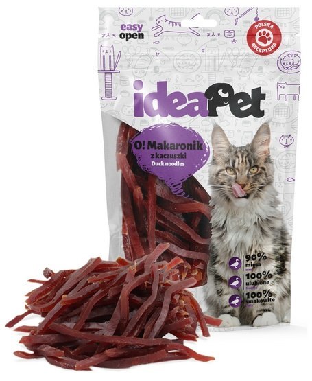 IdeaPet O! Kot Makaron z kaczki 60g