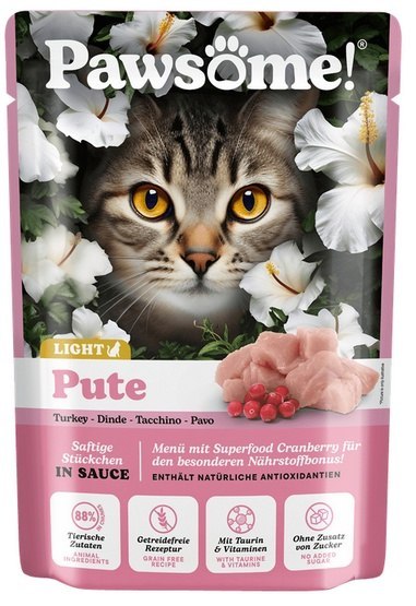 Pawsome Adult Light Pute - indyk saszetka 85g