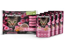 Pawsome Adult Pute - indyk saszetki 4x85g