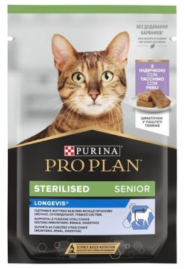 Purina Pro Plan Cat Sterilised 7+ indyk saszetka 75g