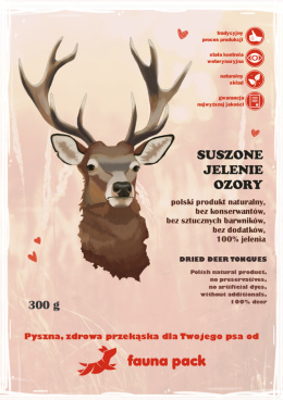 Fauna Pack: Suszone Jelenie Ozory 300g