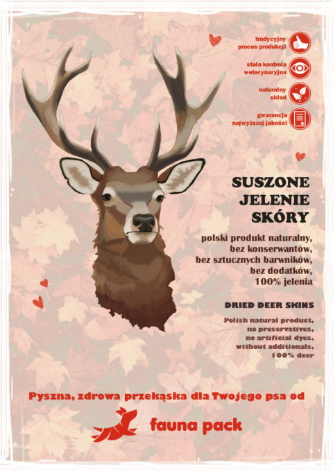 Fauna Pack: Suszone Jelenie Skóry 200g