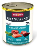 Animonda GranCarno Original Adult Lachs Spinat Łosoś + Szpinak puszka 800g