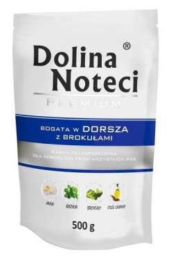 Dolina Noteci Premium Pies Dorsz z brokułami saszetka 500g