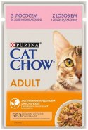 Purina Cat Chow Łosoś i zielona fasolka saszetka 85g