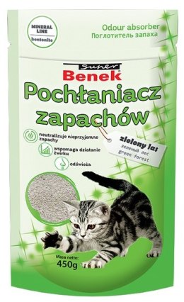 Benek Pochłaniacz zapachów - zielony las 0,45kg