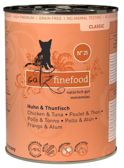 Catz Finefood Classic N.25 Kurczak i Tuńczyk puszka 400g