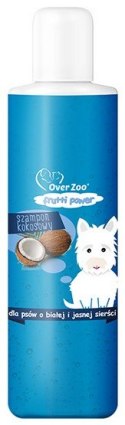 Over Zoo Frutti Power Szampon o zapachu kokosowym - psy z białą i jasną sierścią 200ml