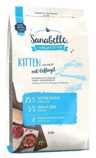 Sanabelle Kitten z drobiem 400g