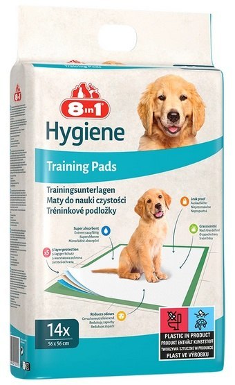 8in1 Mata absorbująca Training Pads 56x57cm - małe opakowanie 14szt