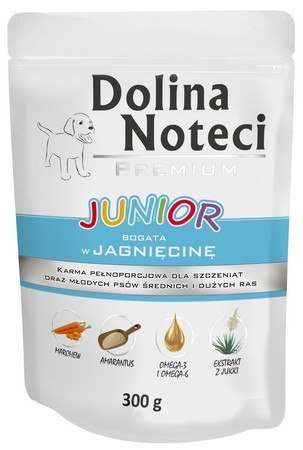 Dolina Noteci Premium Pies Junior Jagnięcina saszetka 300g