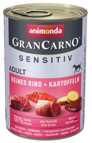 Animonda GranCarno Sensitiv Wołowina + ziemniaki puszka 400g