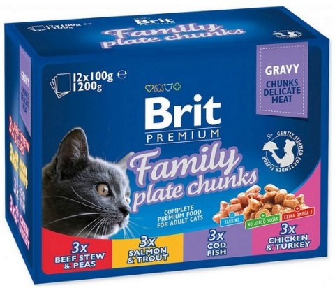 Brit Premium Cat Adult Multipack saszetki 12x100g