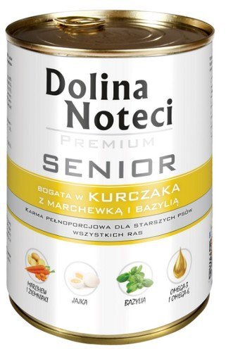 Dolina Noteci Premium Pies Senior Kurczak puszka 400g