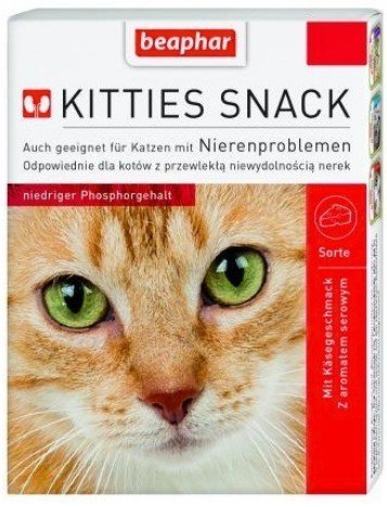 Beaphar Kitties Snack - przysmak dla kotów z wrażliwymi nerkami 75 tabl.