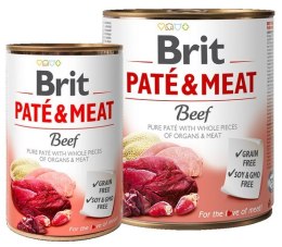 Brit Pate & Meat Dog Beef puszka 800g