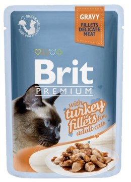 Brit Premium Cat Fillets with Turkey sos saszetka 85g